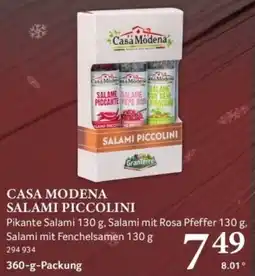 Selgros CASA MODENA SALAMI PICCOLINI Angebot