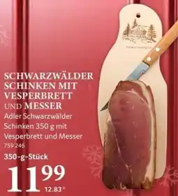 Selgros Schwarzwälder Schinken mit Vesperbrett und Messer Angebot