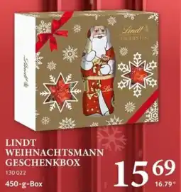 Selgros LINDT WEIHNACHTSMANN GESCHENKBOX Angebot