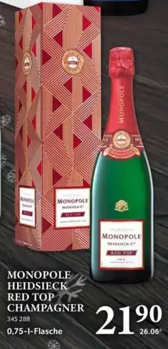 Selgros Monopole heidsieck red top champagner Angebot