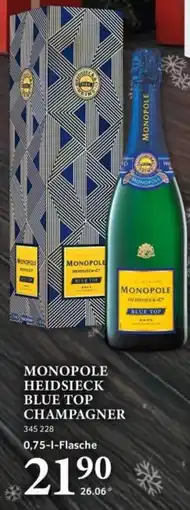 Selgros Monopole heidsieck blue top champagner Angebot
