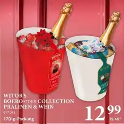 Selgros WITOR'S BOERO ODER COLLECTION PRALINEN & WEIN Angebot