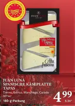 Selgros JUAN LUNA SPANISCHE KÄSEPLATTE TAPAS Angebot