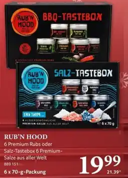 Selgros RUB'N HOOD Salz-Tastebox 6 Premium-Salze aus aller Welt Angebot