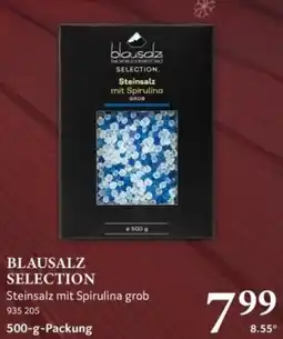 Selgros BLAUSALZ SELECTION Steinsalz mit Spirulina grob Angebot