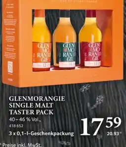 Selgros GLENMORANGIE SINGLE MALT TASTER PACK Angebot
