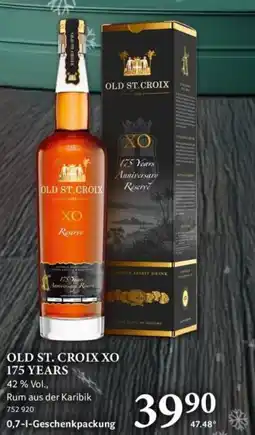 Selgros Old st. croix xo 175 years Angebot