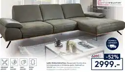 Möbel Rieger Leder-Eckkombination Angebot