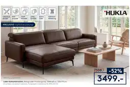 Möbel Rieger HUKLA Leder-Eckkombination Angebot