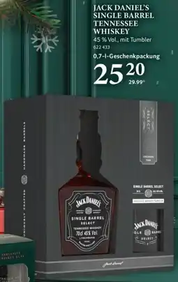 Selgros Jack daniel's single barrel tennessee whiskey Angebot