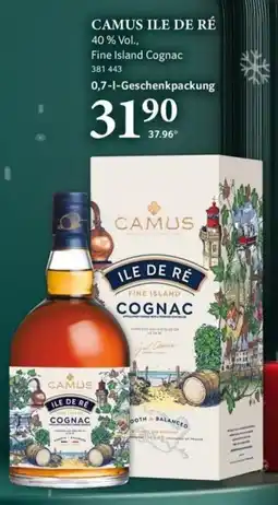Selgros CAMUS ILE DE RÉ Fine Island Cognac Angebot