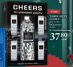 Selgros Three sixty vodka Angebot