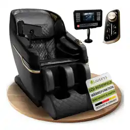 Netto Marken-Discount Juskys Massagesessel Naxos mit LCD-Bedienung, Bluetooth, USB & Heizung – Schwarz Angebot