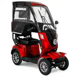 Netto Marken-Discount Deisla, Vierrad DS4-15, Rot 60V-30Ah Lithium-Akku, 1000 Watt, Dach, Wetterschutz, Heckkoffer Angebot