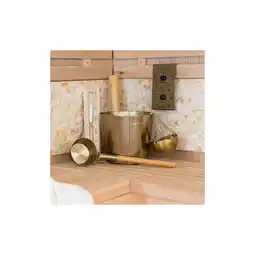 Netto Marken-Discount HOME DELUXE Saunazubehör THERA Gold - Komplett Set Angebot
