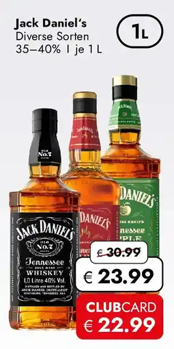 Travel Free Jack Daniel's Diverse Sorten Angebot