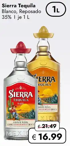 Travel Free Sierra Tequila Blanco, Reposado Angebot