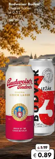Travel Free Budweiser Budvar Angebot