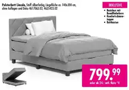 Möbel Boss Polsterbett Lincoln Angebot