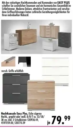 Möbel Boss Nachtkonsole Easy Plus, Eiche sägerau Angebot