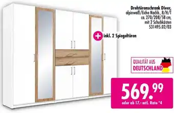 Drehtürenschrank Diver