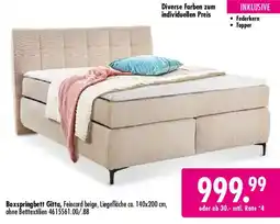 Möbel Boss Boxspringbett Gitta Angebot