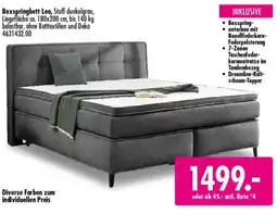 Möbel Boss Boxspringbett Leo Angebot