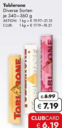 Travel Free Toblerone Angebot