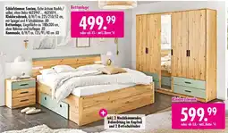 Möbel Boss Schlafzimmer Savina, Eiche Artisan Nachb./salbei, ohne Deko Angebot