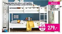 Möbel Boss Etagebett Luisa, Kiefer teilmassiv weiß Angebot