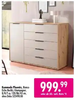 Möbel Boss Kommode Phoenix, Bianco Angebot
