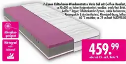 Möbel Boss 7-Zonen Kaltschaum-Wendematratze Vario Gel Angebot