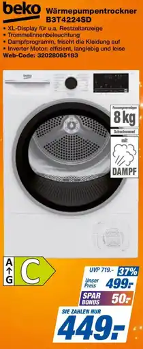 Expert Wärmepumpentrockner B3T4224SD Angebot
