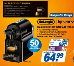 Expert DeLonghi Nespresso Kapselsystem EN80.B Inissia Angebot