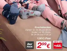 KiK Kuschelsocken Angebot