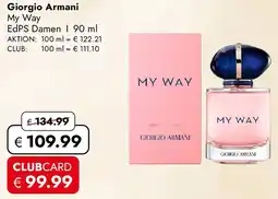 Travel Free Giorgio Armani My Way EdPS Damen Angebot