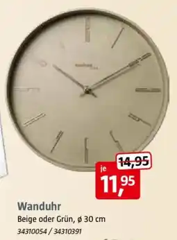 Bauhaus Wanduhr Angebot