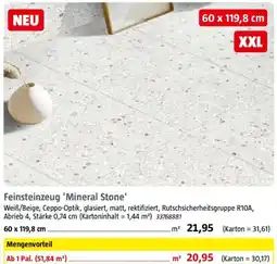 Bauhaus Feinsteinzeug 'Mineral Stone' Angebot