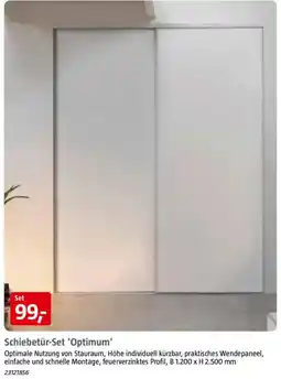 Bauhaus Schiebetür-Set 'Optimum' Angebot