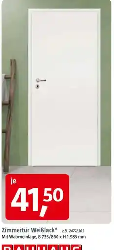 Bauhaus Zimmertür Weißblack* Angebot