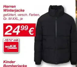 KiK Herren Winterjacke Angebot