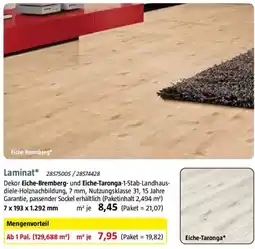 Bauhaus Laminat* Angebot