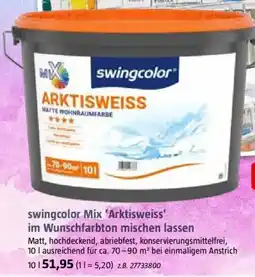 Bauhaus swingcolor Mix 'Arktisweiss' im Wunschfarbton mischen lassen Angebot