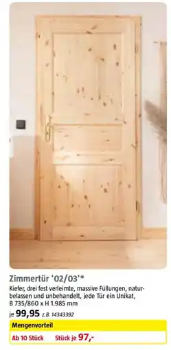 Bauhaus Zimmertür '02/03' Angebot