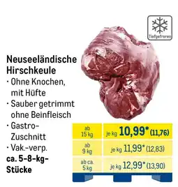 METRO Neuseeländische Hirschkeule Angebot
