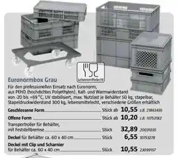 Bauhaus Euronormbox Grau Angebot