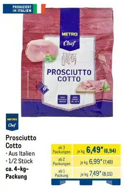 METRO Metro Chef Prosciutto Cotto Angebot