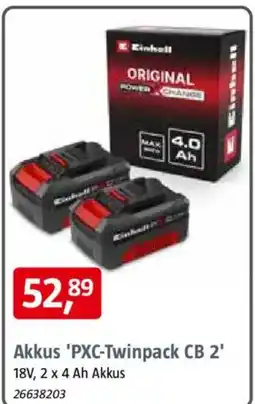 Bauhaus Akkus 'PXC-Twinpack CB 2' Angebot