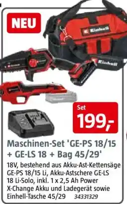 Bauhaus Maschinen-Set 'GE-PS 18/15 + GE-LS 18 + Bag 45/29' Angebot