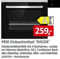 Bauhaus PKM Einbauherdset 'EHS3IX' Angebot